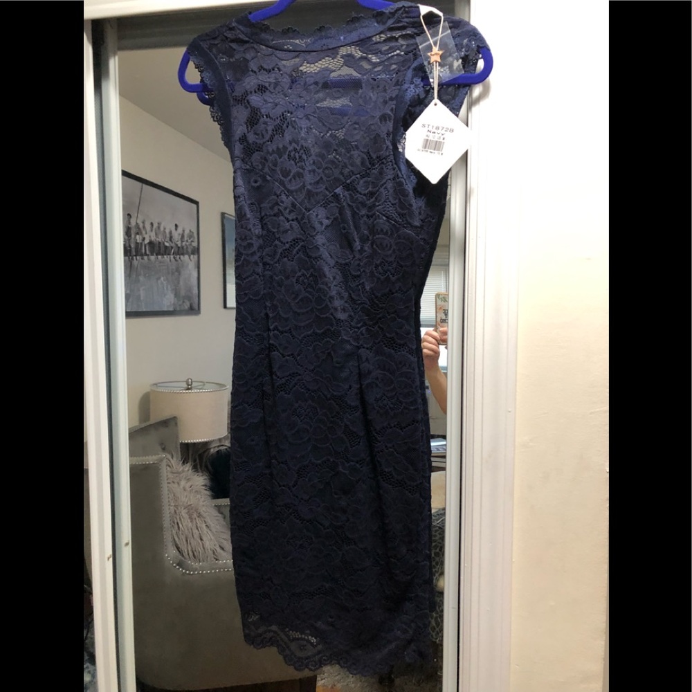 BNWT Angel Biba lace lines dress